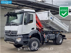 Mercedes Arocs 1832 4X4 Fassi F120B Kran Crane Meiller 3-Se