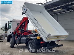 Mercedes Arocs 1832 4X4 Fassi F120B Kran Crane Meiller 3-Se