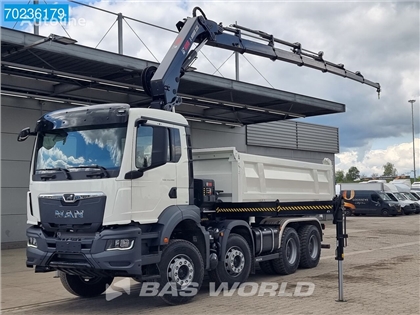 MAN TGS 41.480 8X4 Hiab X HIDUO 228-6 Kran 13m3 3-Seit