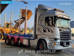 Scania R730 8X4 Timber transporter 3-Pedals Lift+Lenkachs