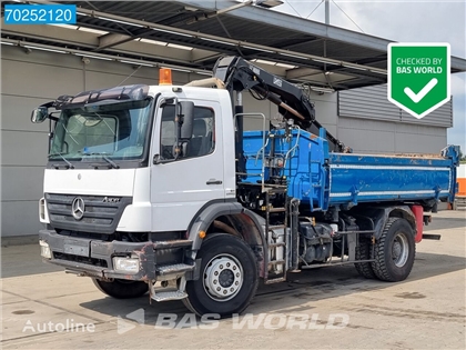 Mercedes Axor Wywrotka Mercedes-Benz Axor 1833 4X2 HIAB 111 Hiduo Kran Crane Manual Big-Axle Steelsus