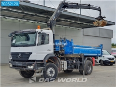 Mercedes Axor Wywrotka Mercedes-Benz Axor 1833 4X2 HIAB 111 Hiduo Kran Crane Manual Big-Axle Steelsus