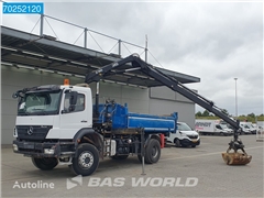 Mercedes Axor Wywrotka Mercedes-Benz Axor 1833 4X2 HIAB 111 Hiduo Kran Crane Manual Big-Axle Steelsus