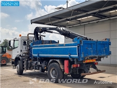 Mercedes Axor Wywrotka Mercedes-Benz Axor 1833 4X2 HIAB 111 Hiduo Kran Crane Manual Big-Axle Steelsus