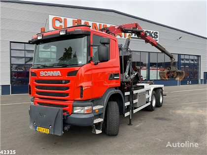 Scania G 400 6x6 HMF 16 ton/meter Z-kraan Full steel