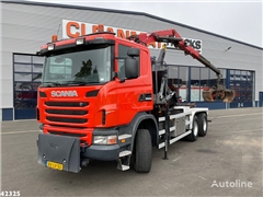 Scania G 400 6x6 HMF 16 ton/meter Z-kraan Full steel