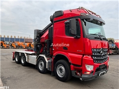 Mercedes Arocs 3257 V8 8x4 Euro 6 HMF 60 Tonmeter laadkraan