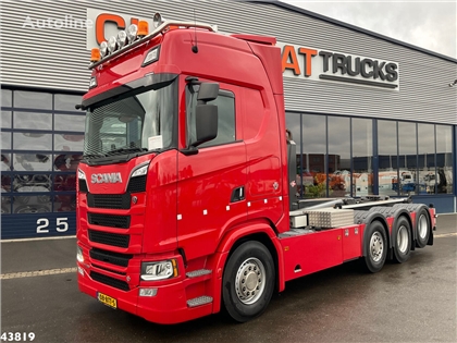 Scania S770 V8 8x2 Euro 6 VDL 25 Ton haakarmsysteem Just