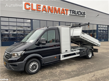 Volkswagen Crafter Euro 6 Hiab 1,3 Tonmeter laadkraan Kipper