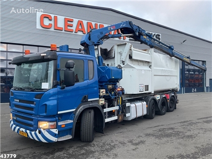 Scania P 360 8x2 Hiab 21 Tonmeter laadkraan