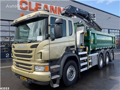 Scania P 410 8x4 Euro 6 HMF 18 Tonmeter laadkraan