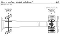 Śmieciarka Mercedes-Benz Vario 816 D Euro 5