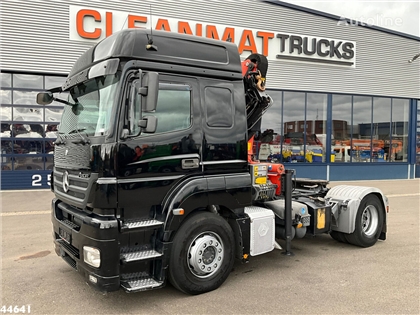 Mercedes Axor Ciągnik siodłowy Mercedes-Benz Axor 1840 Euro 5 Palfinger 14 Tonmeter laadkraan