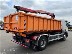 Scania P 320 HMF 12 Tonmeter Z-kraan + Kipper 11m³