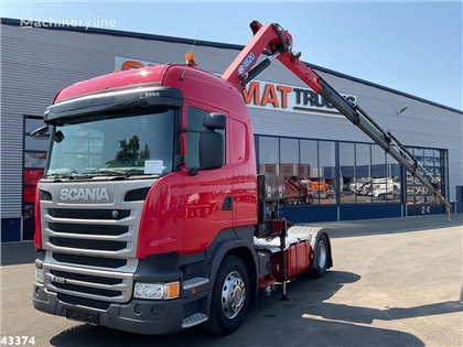 Żuraw samojezdny Scania R 400 HMF 18 Tonmeter laad