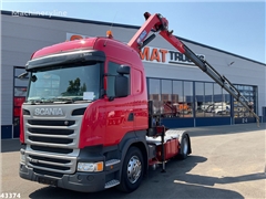 Żuraw samojezdny Scania R 400 HMF 18 Tonmeter laad