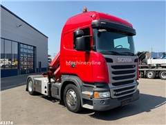 Żuraw samojezdny Scania R 400 HMF 18 Tonmeter laad