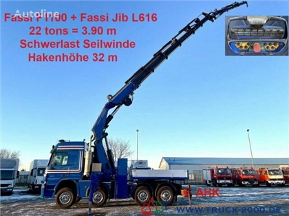 Mercedes 4151 Kran Fassi F1100+Jib 110T/M 31m Höhe Winde