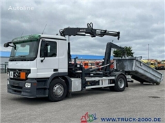 Mercedes 1841L Abroller mit Mulde und Kran+FB 7.6m1.2 t