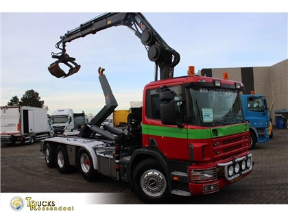 Scania P124-420 + HIAB 166 + 8X2 + HOOK + REMOTE + RETARD