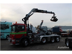 Scania P124-420 + HIAB 166 + 8X2 + HOOK + REMOTE + RETARD