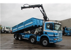 Scania G 420 + MANUAL + TIPPER + HIAB 144B-1 CL +EURO 3