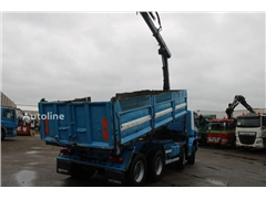 Scania G 420 + MANUAL + TIPPER + HIAB 144B-1 CL +EURO 3