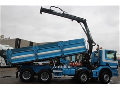 Scania G 420 + MANUAL + TIPPER + HIAB 144B-1 CL +EURO 3