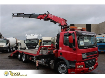 DAF CF 85.410 + FASSI 33ton + transporter edition + wi