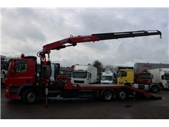 DAF CF 85.410 + FASSI 33ton + transporter edition + wi