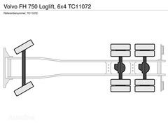 Volvo FH 750 Loglift, 6x4