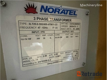 Sprzedam sprzęt dystrybucyjny Noratel TRAFO 3FAS p