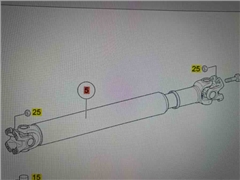 MERCEDES BUS TOURISMO PROPSHAFT A0014109706