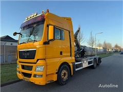 MAN TGX 28.480 haakarm HYVA 26 ton , voor 7 plus bakke