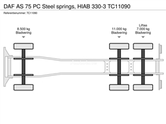 DAF AS 75 PC Steel springs, HIAB 330-3