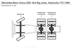 Mercedes Arocs 3351 6x4 Big axles, Hydraulic