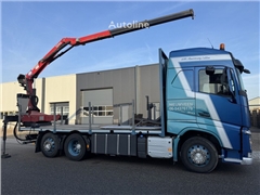 Volvo FH460, HMF 1244 Skip loading platform
