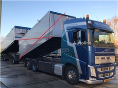 Volvo FH460, HMF 1244 Skip loading platform