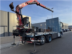 Volvo FH460, HMF 1244 Skip loading platform