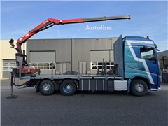 Volvo FH460, HMF 1244 Skip loading platform