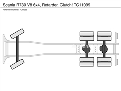 Scania R730 V8 6x4, Retarder, Clutch!