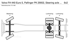 Volvo FH 440 Euro 5, Palfinger PK 29002, Steering axle