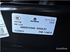 Fotel do ciągnika siodłowego Mercedes-Benz ACTROS