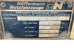 Przyczepa podwozie Hüffermann HSA 18.70 Schlitten