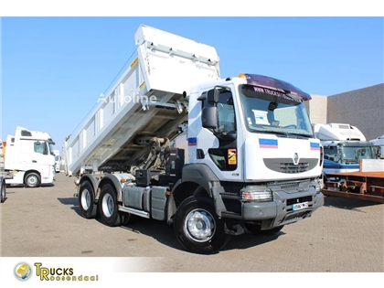 Renault Kerax 410 + 6x4 + 3side tipper + spring + manual