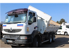 Renault Kerax 410 + 6x4 + 3side tipper + spring + manual