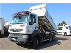 Renault Kerax 410 + 6x4 + 3side tipper + spring + manual