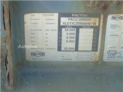 Naczepa do przewozu kontenerów Pacton 3 AXLE