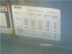 Naczepa do przewozu kontenerów Pacton 3 AXLE