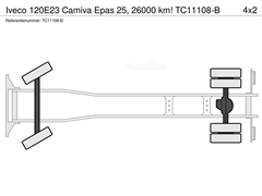 Drabina strażacka IVECO 120E23 Camiva Epas 25, 260